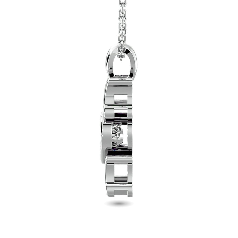 Diamond Shimmering Mom Pendant Sterling Silver - Balacia