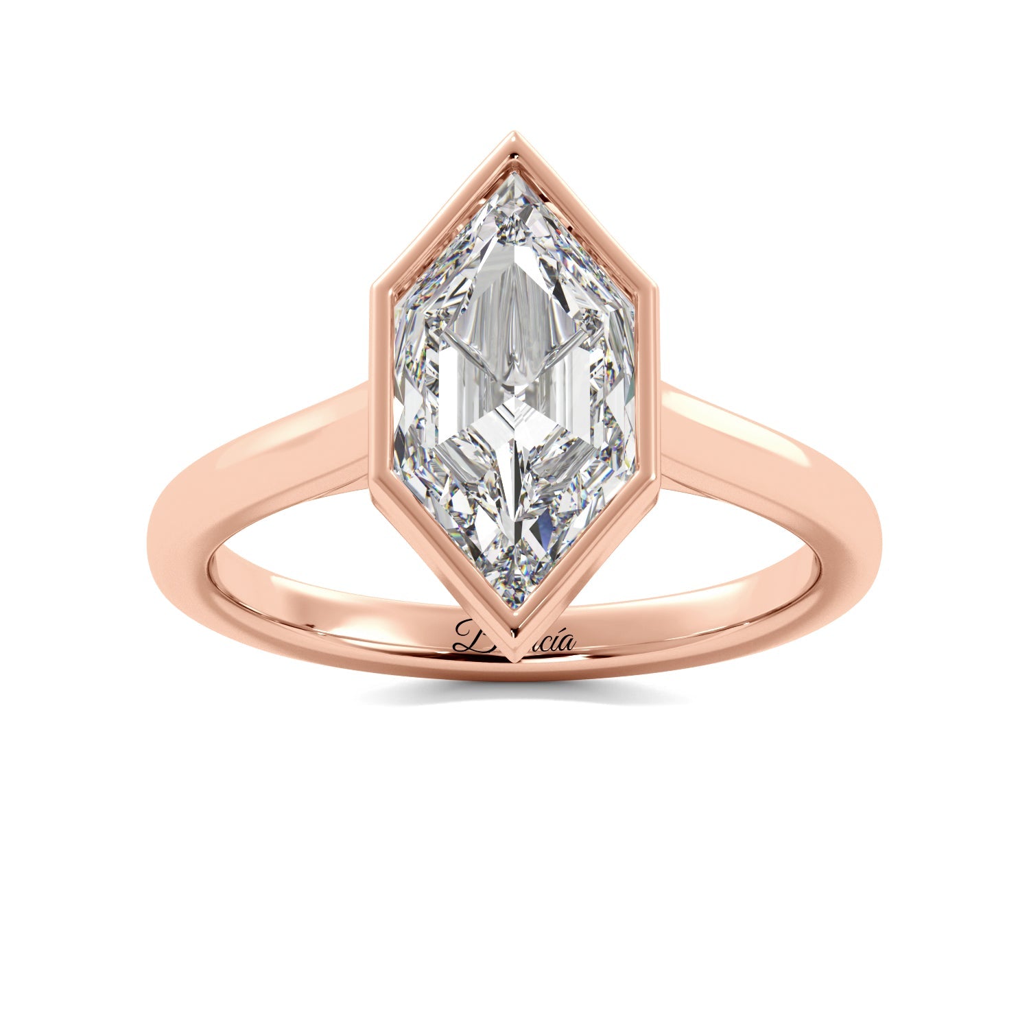 Rose Gold Dutch Marquise Bezel Ring