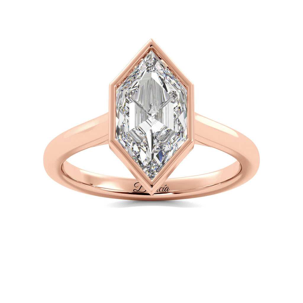 Rose Gold Dutch Marquise Bezel Ring