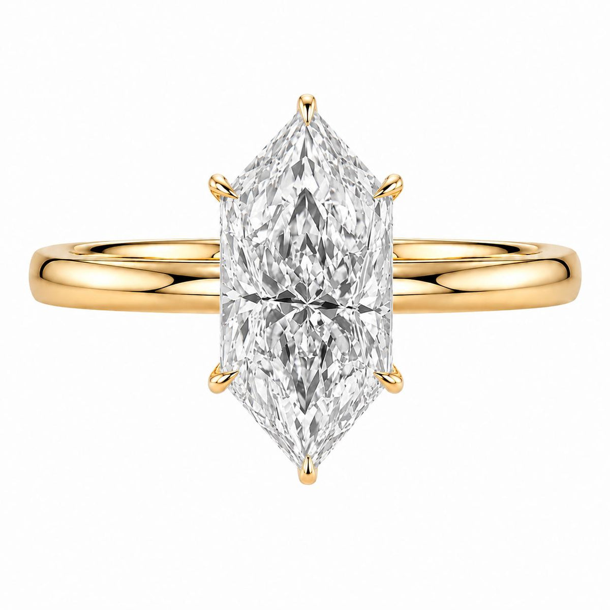Dutch Marquise Diamond Solitaire Engagement Ring