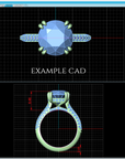 Custom Jewelry Design CAD Mockup Deposit