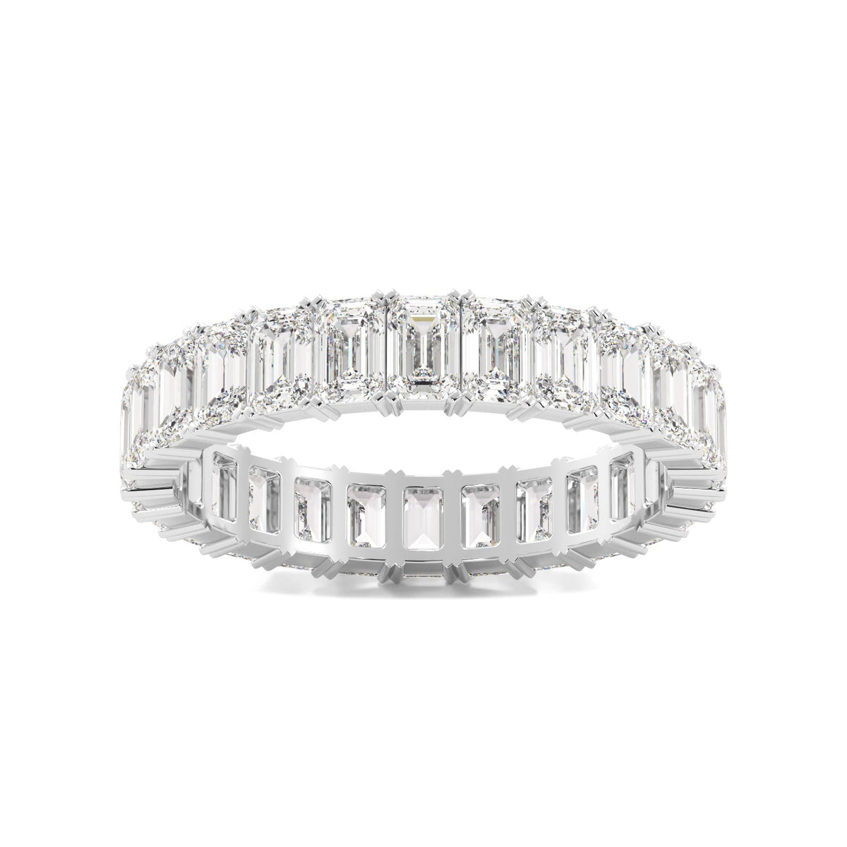Emerald Cut Diamond Eternity Band