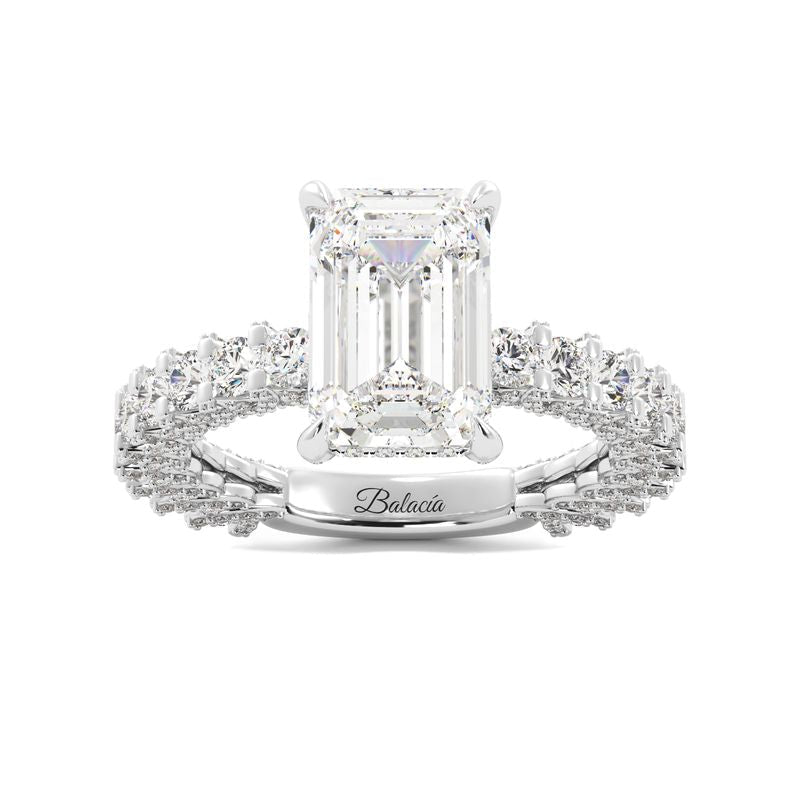 Emerald Cut Diamond Iced Out Ring 