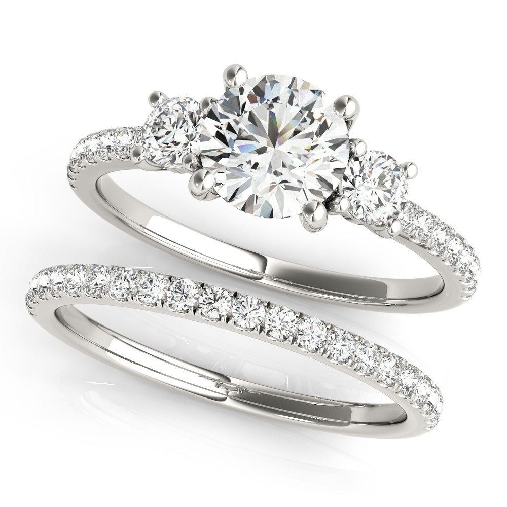 Frisco Round Three Stone Engagement Ring - Balacia