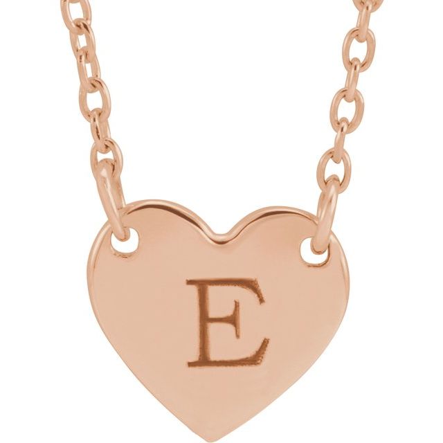 Gold Engravable Heart Necklace - Balacia