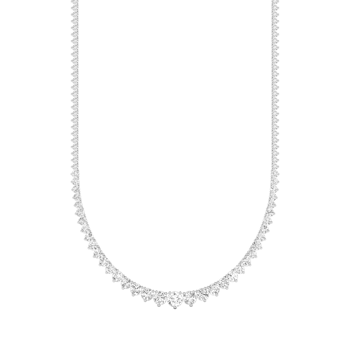 Graduated Diamond Tennis Necklace