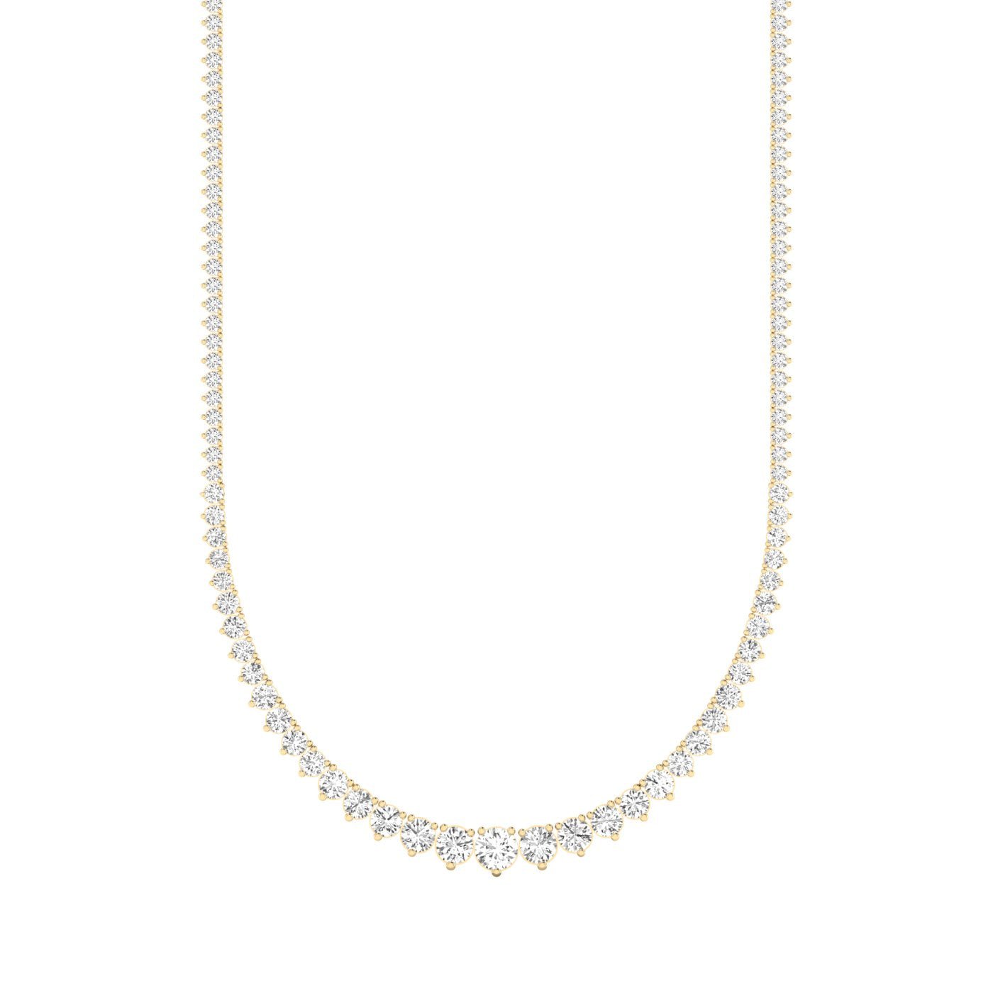 Graduated Diamond Tennis Necklace