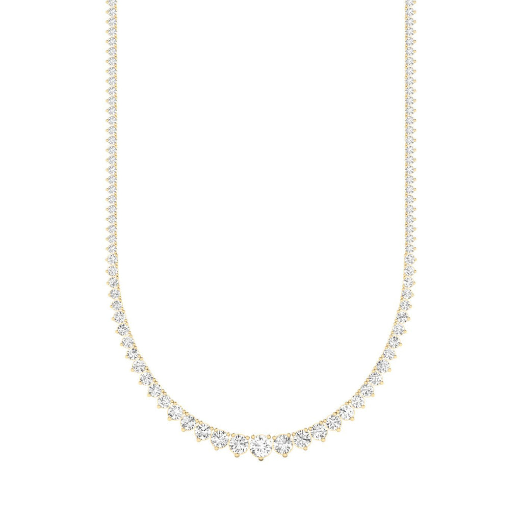 Graduated Diamond Tennis Necklace