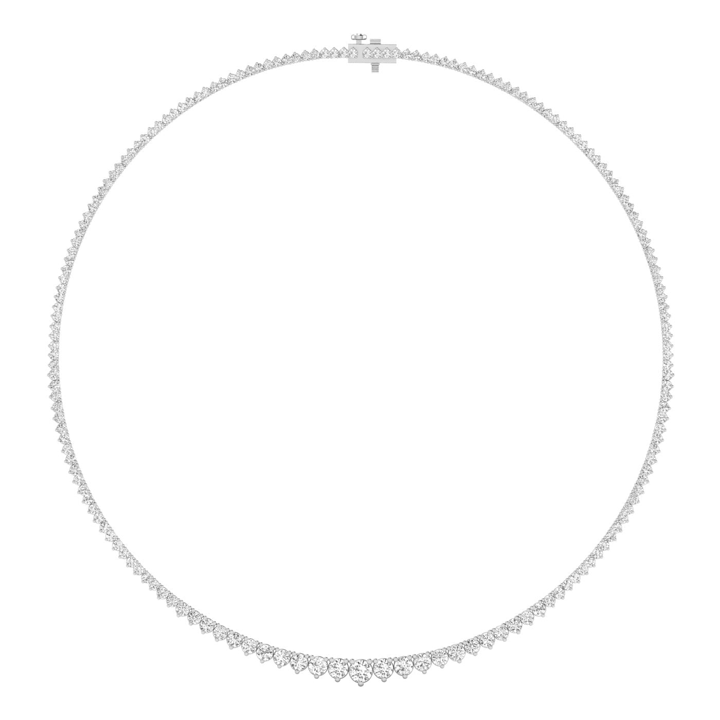 Graduated Diamond Tennis Necklace