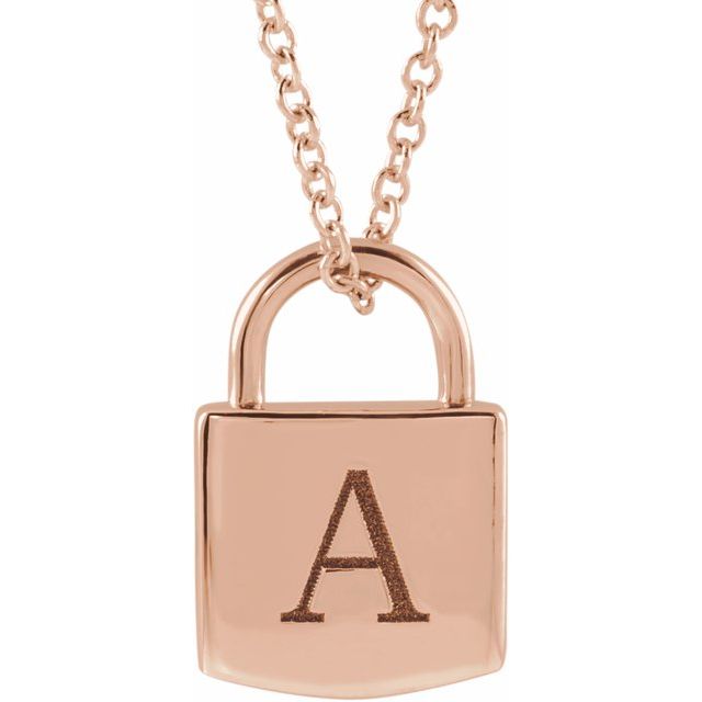 Lock Necklace Engravable Gift - Balacia