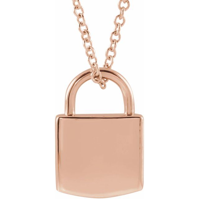 Lock Necklace Engravable Gift - Balacia