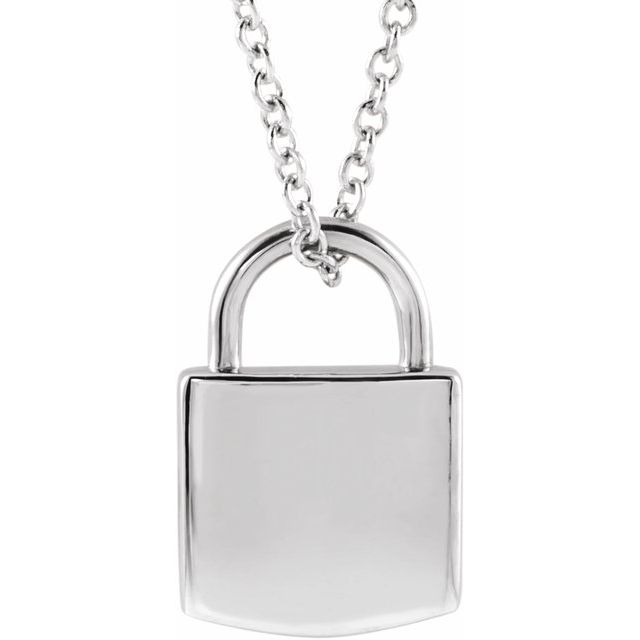 Lock Necklace Engravable Gift - Balacia