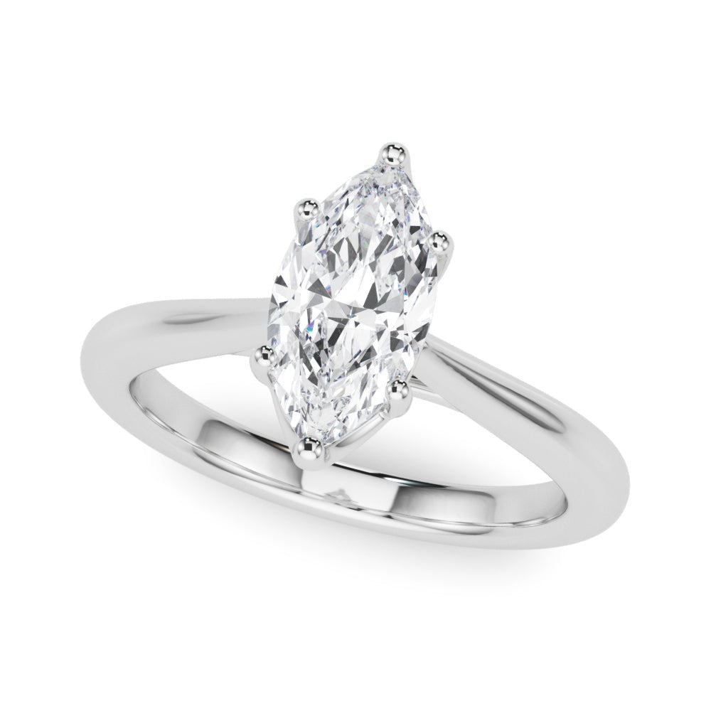 Marquise Diamond Solitaire Engagement Ring