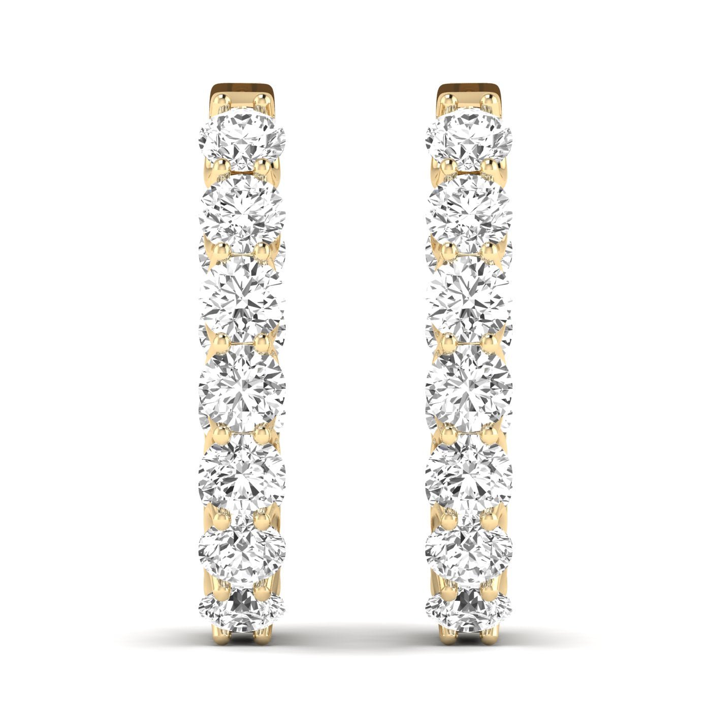 Mesmerizing Diamond Hoops Earrings - Balacia