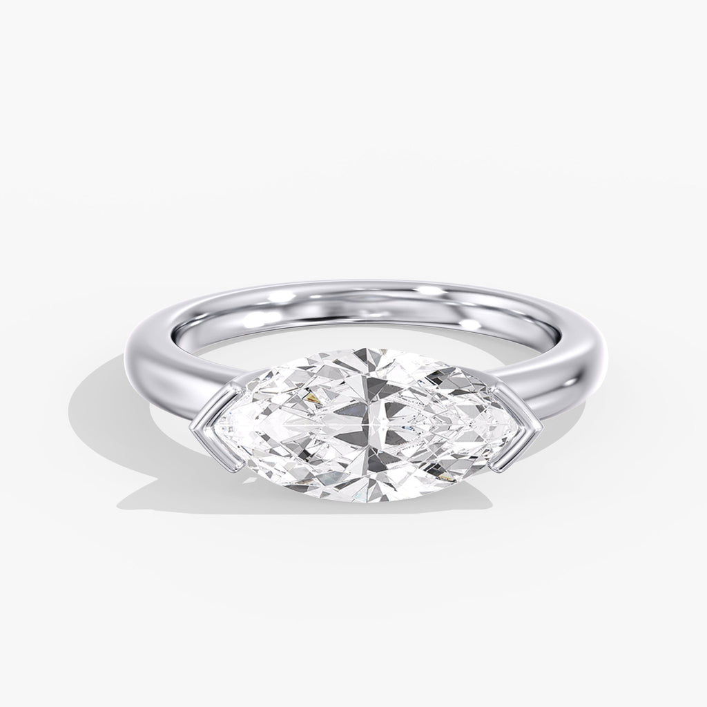 Modern Horizon Marquise Ring Front View