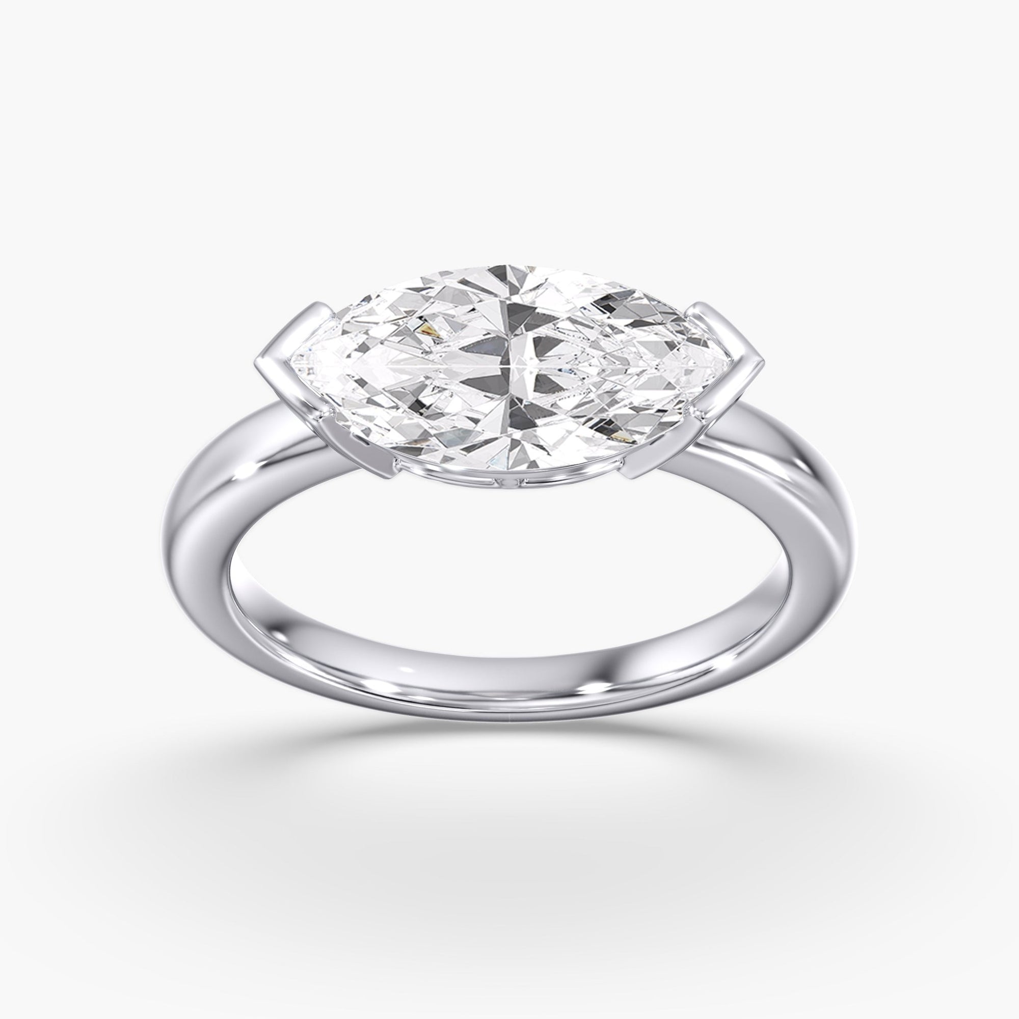 Modern Horizon Marquise Ring
