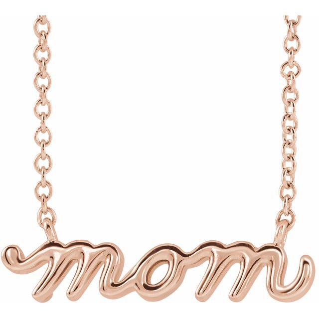 Mom 14k Rose Gold Necklace Gift - Balacia