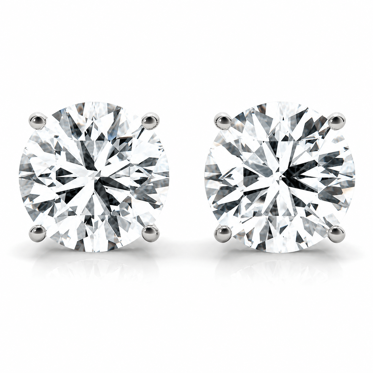 Natural Diamond Studs 18k Earrings