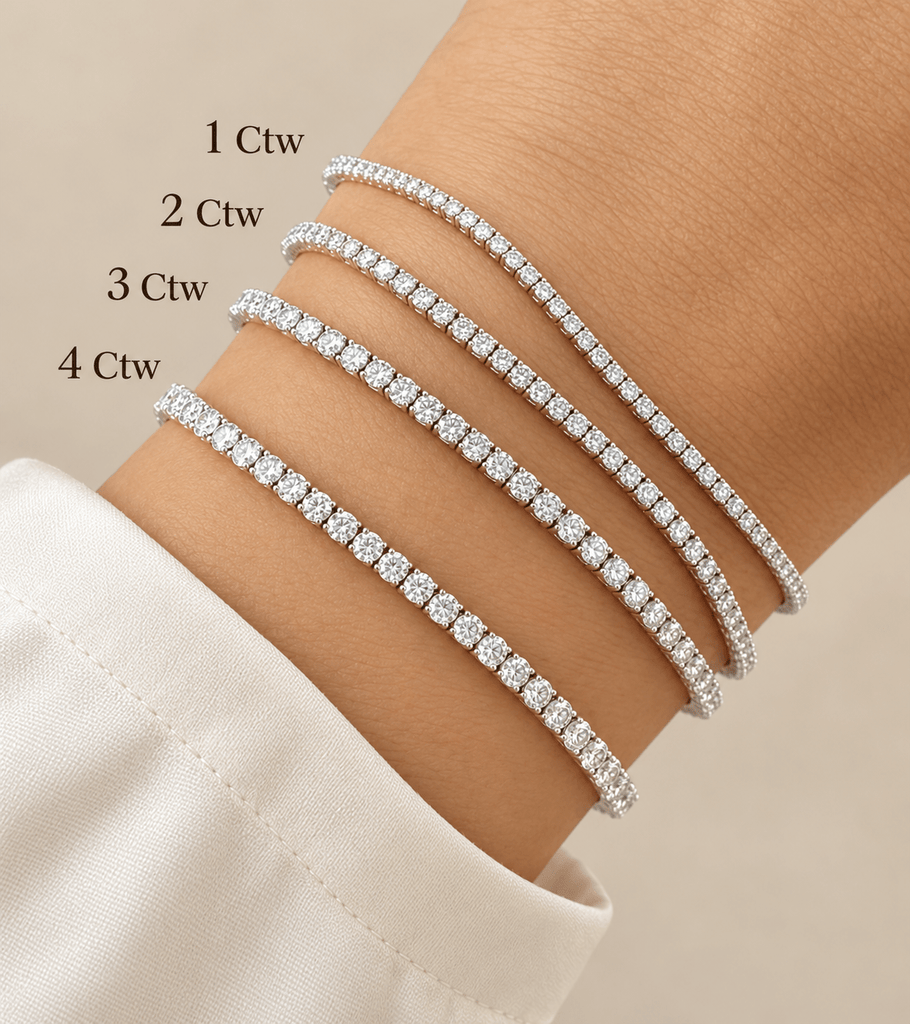 Natural Diamond Tennis Bracelet