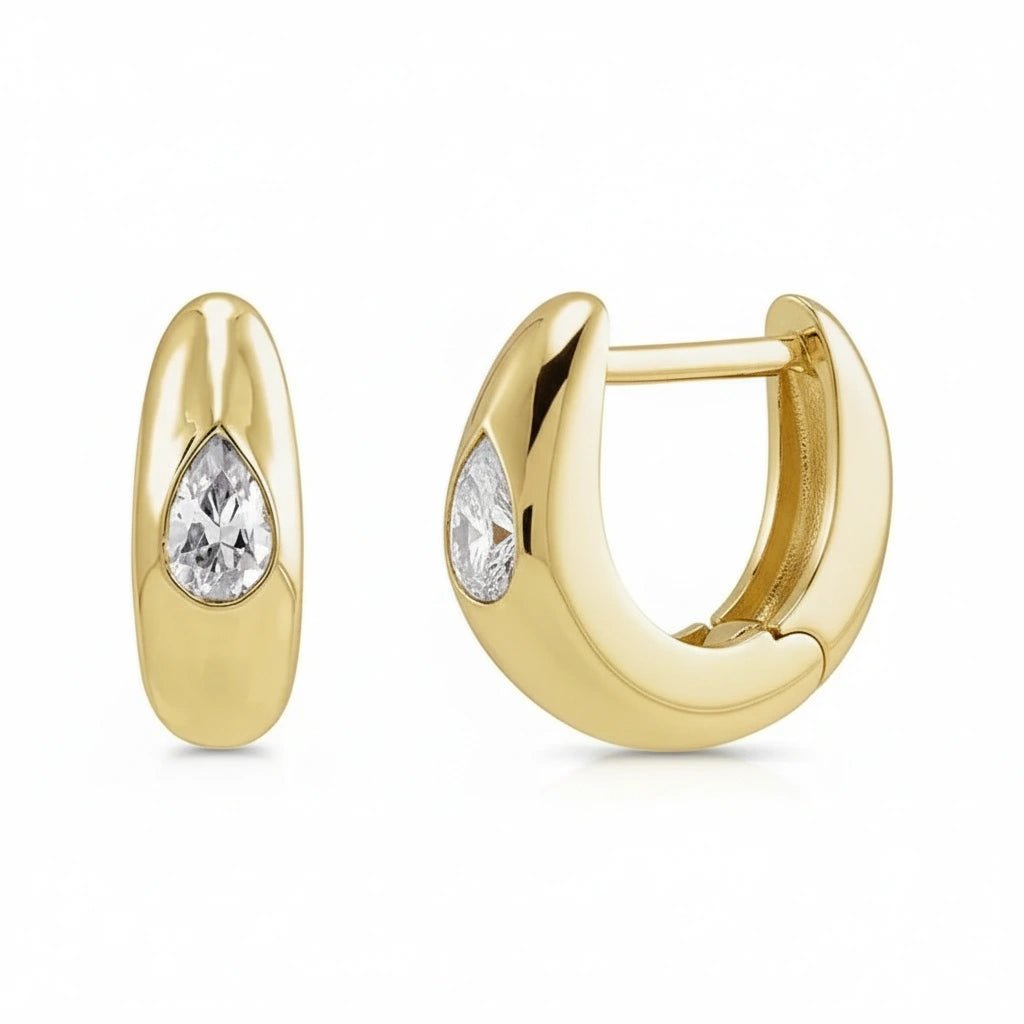 cool girl gold hoop earrings