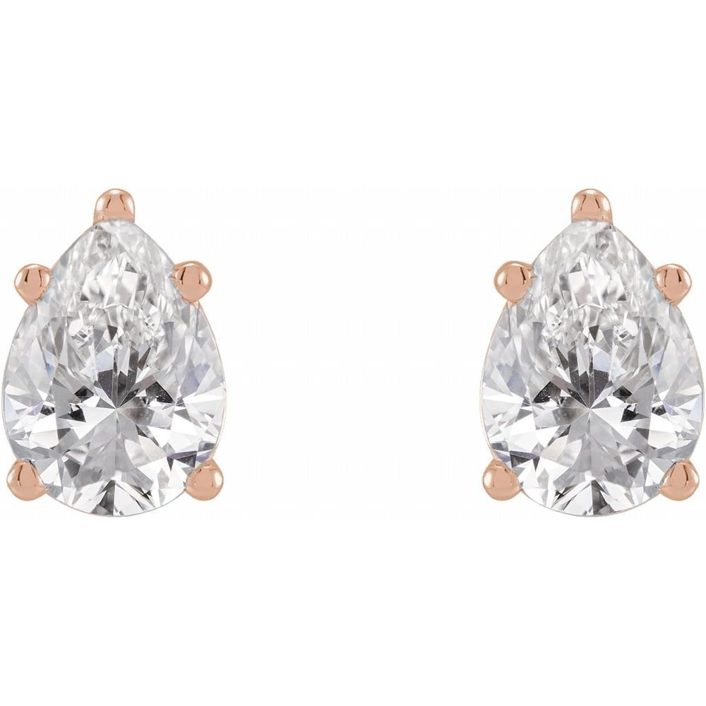 Pear Moissanite Studs Earrings - Balacia