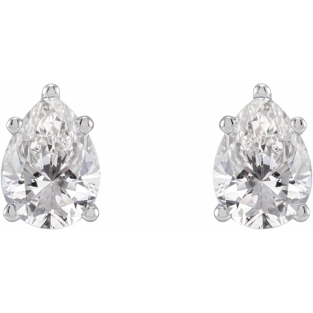 Pear Moissanite Studs Earrings - Balacia