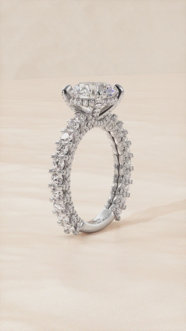 round eternity engagement ring