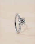 1 Carat Hidden Halo Diamond Engagement Ring