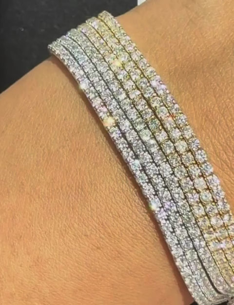 2 carat natural diamond tennis bracelet