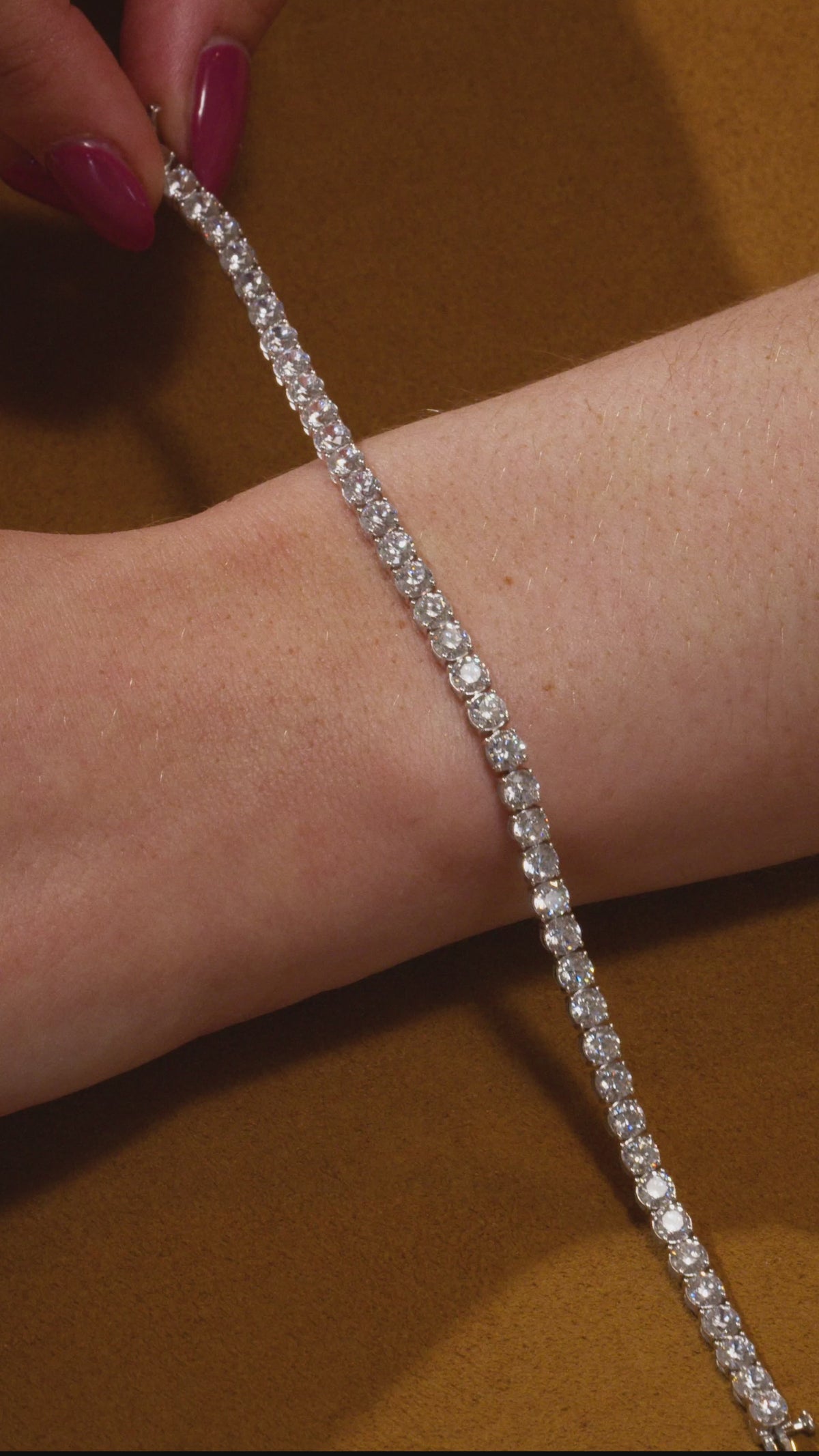 lab diamond tennis bracelets ctw
