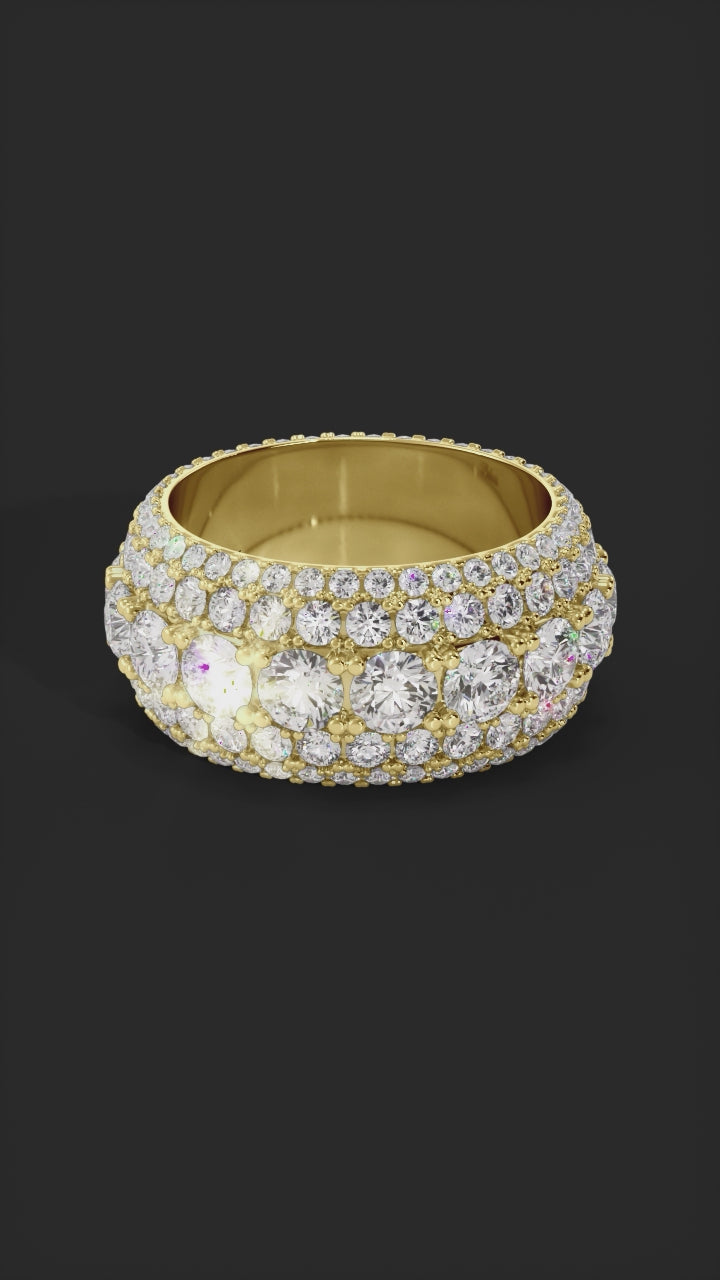 diamond mens wedding ring gold