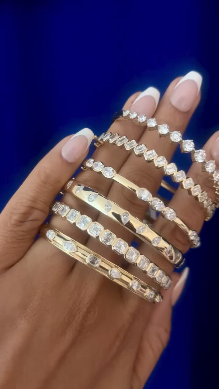 lab diamond bangle bracelets