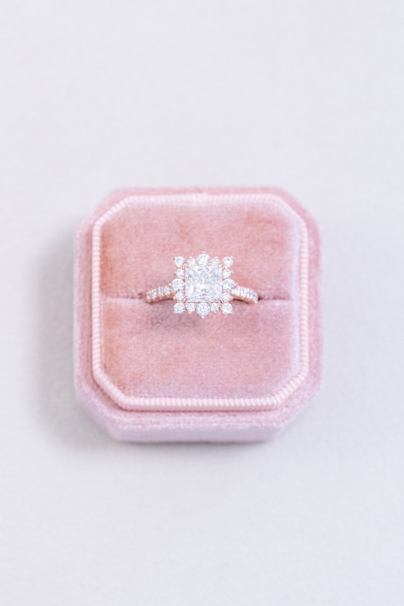 Princess Cut Lab Diamond Engagement Ring - Balacia