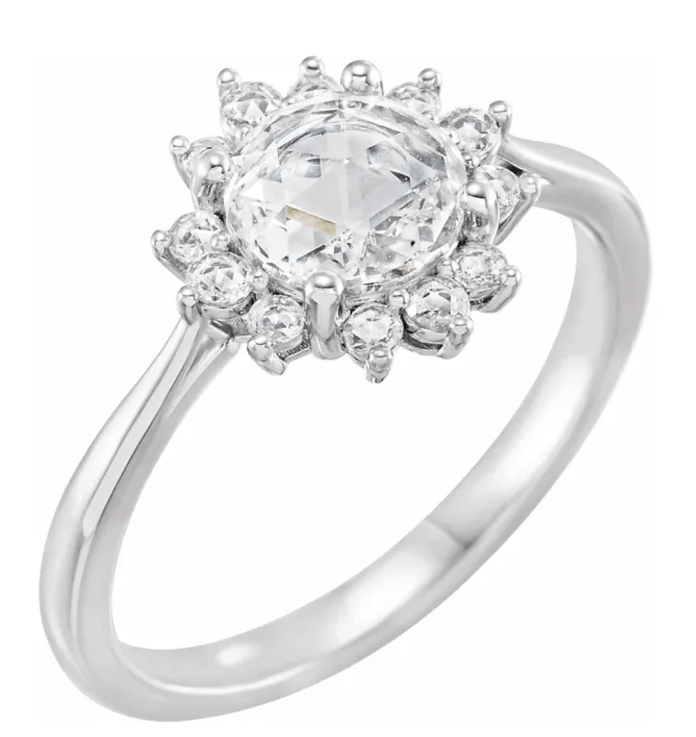 Rose Cut Diamond Engagement Ring - Balacia