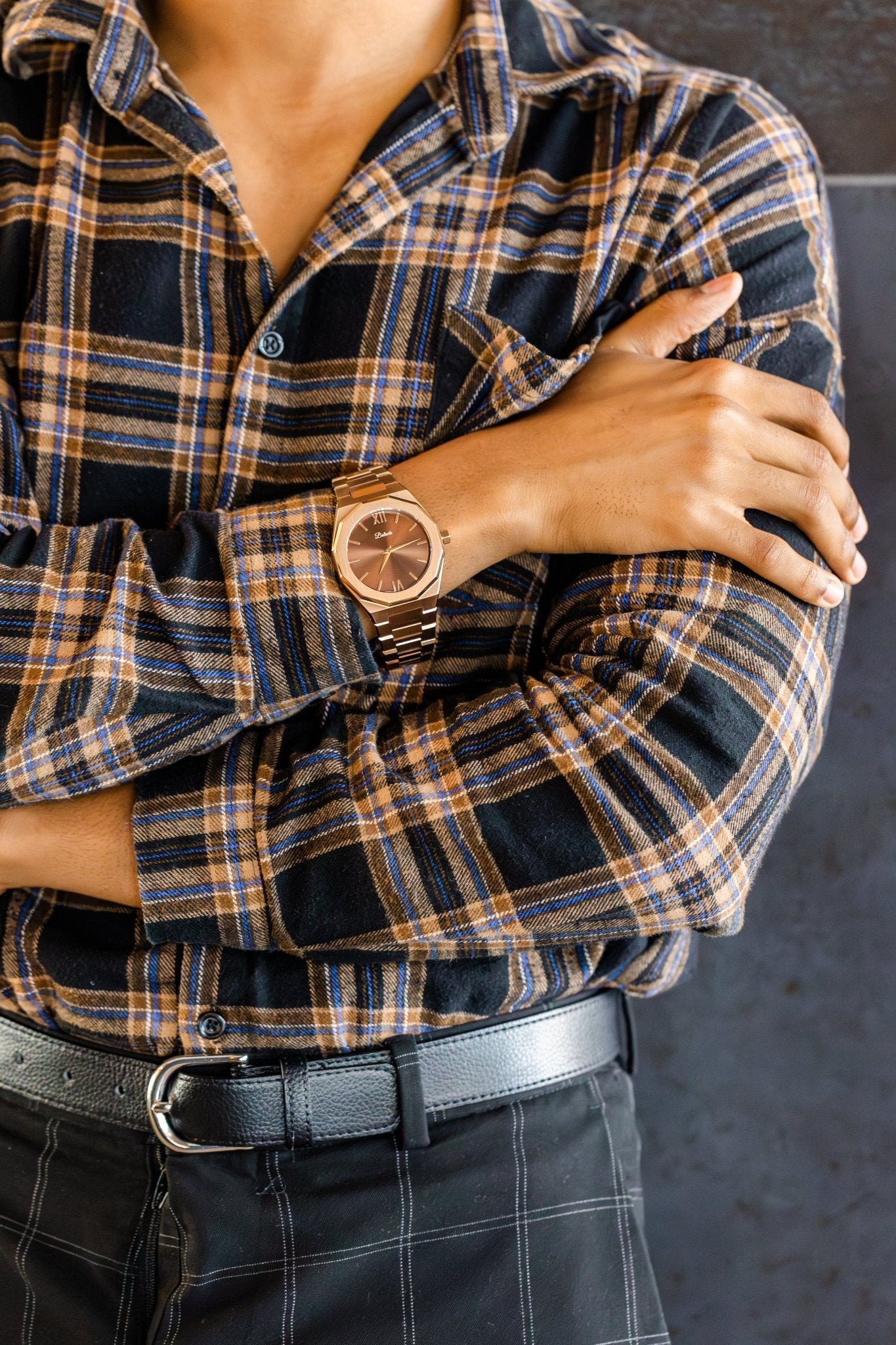 Brown men watch
