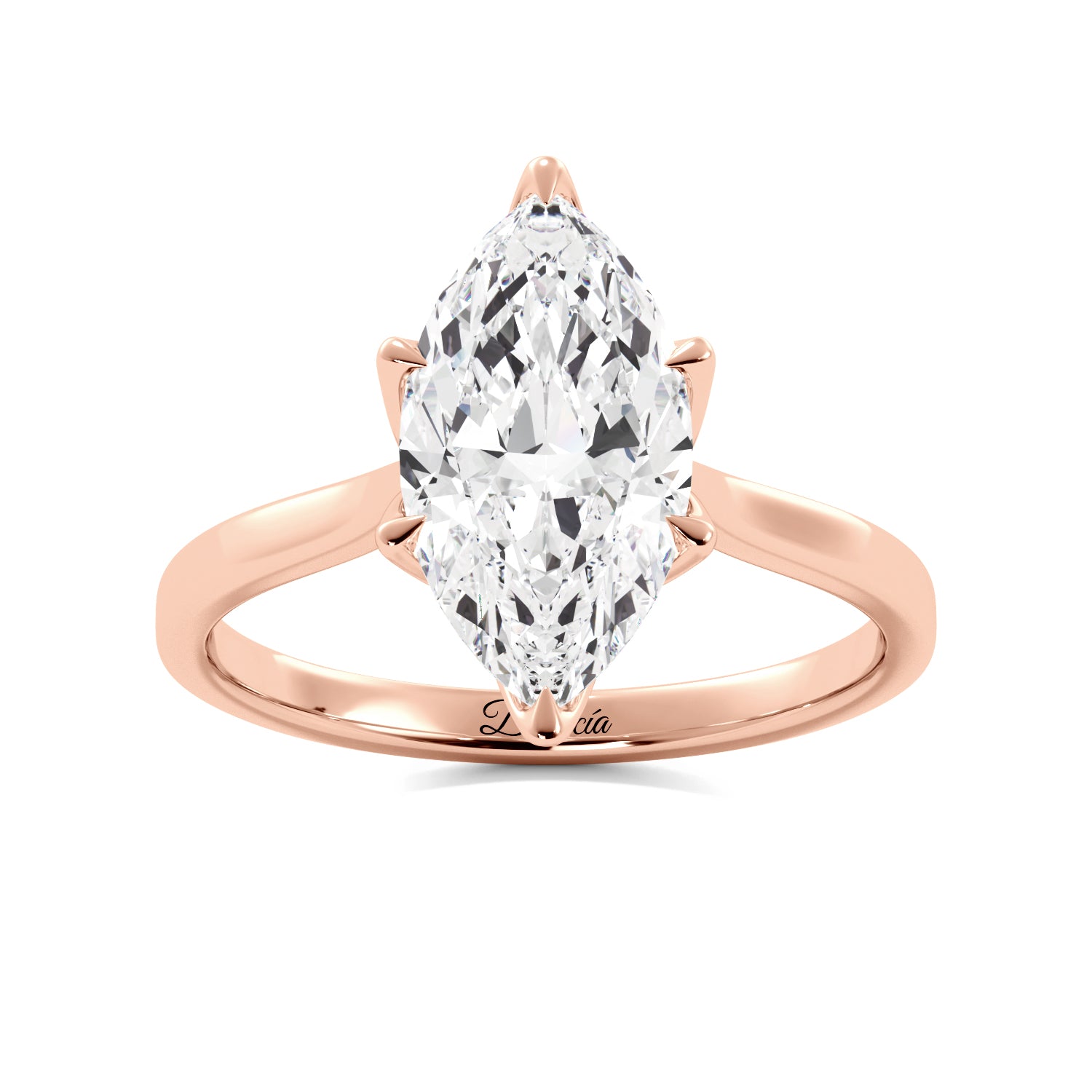 marquise rose gold ring