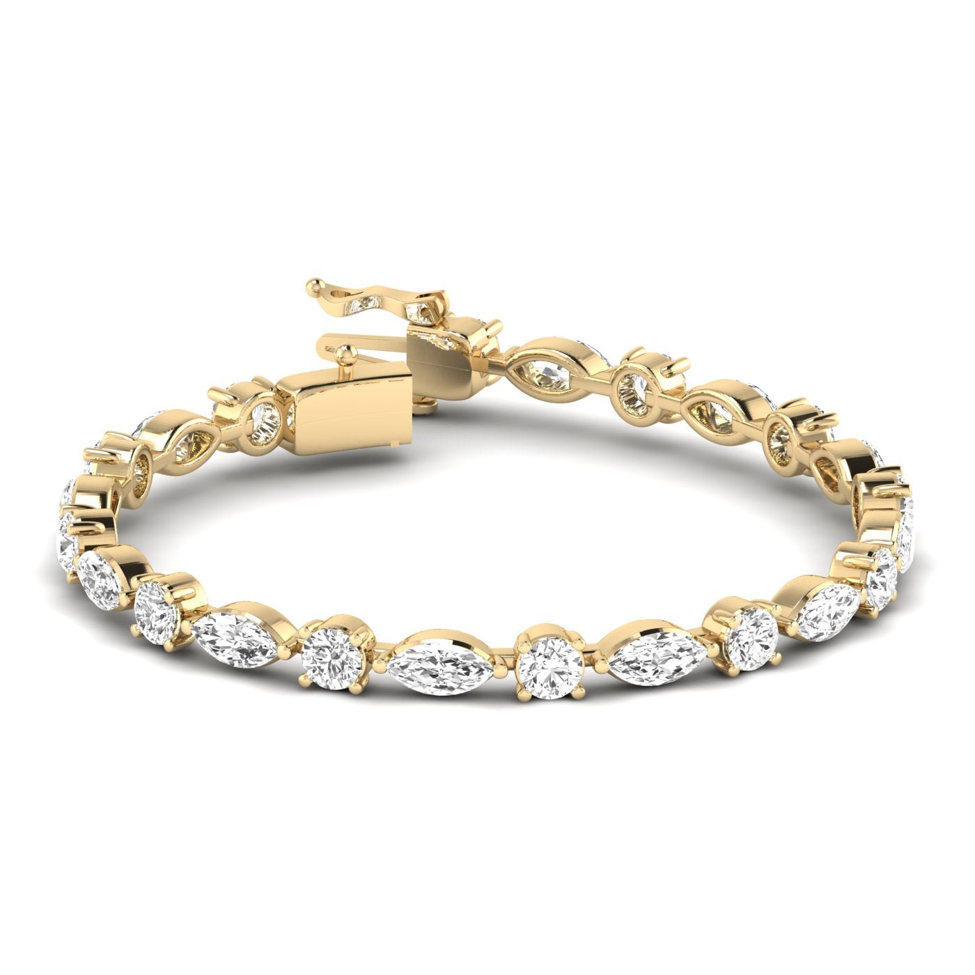 Round & Marquise Diamond Bracelet - Balacia