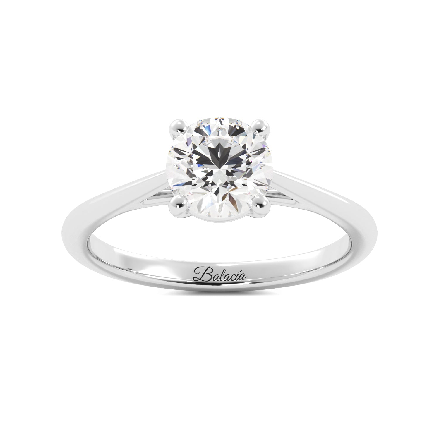 Round Solitaire Diamond Engagement Ring