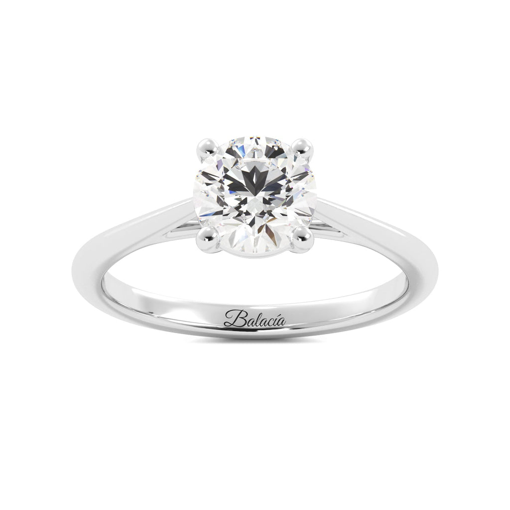 Round Solitaire Diamond Engagement Ring