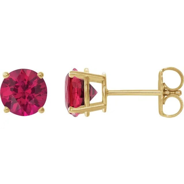 Ruby Stud Earrings - Balacia