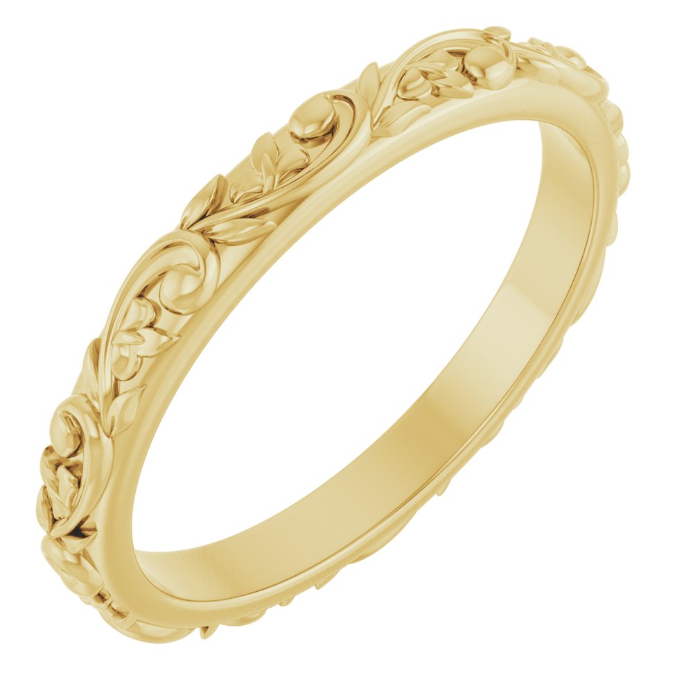 Sculptural gold Women's Wedding Band - Balacia
