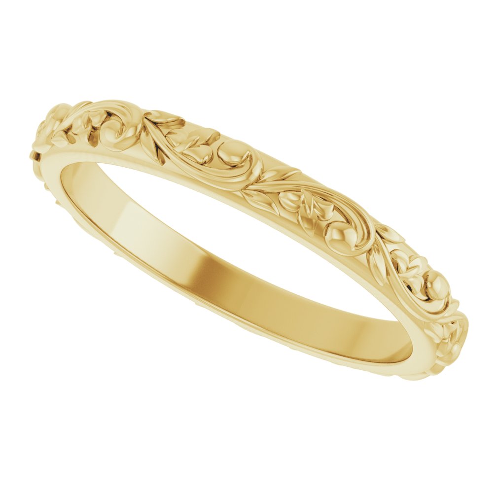 swirl wedding band