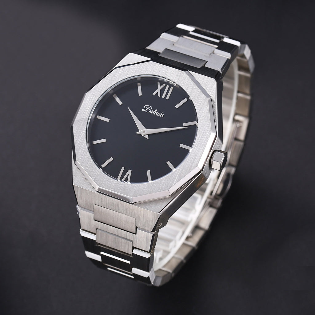 Silver and Black Watch - Balacia