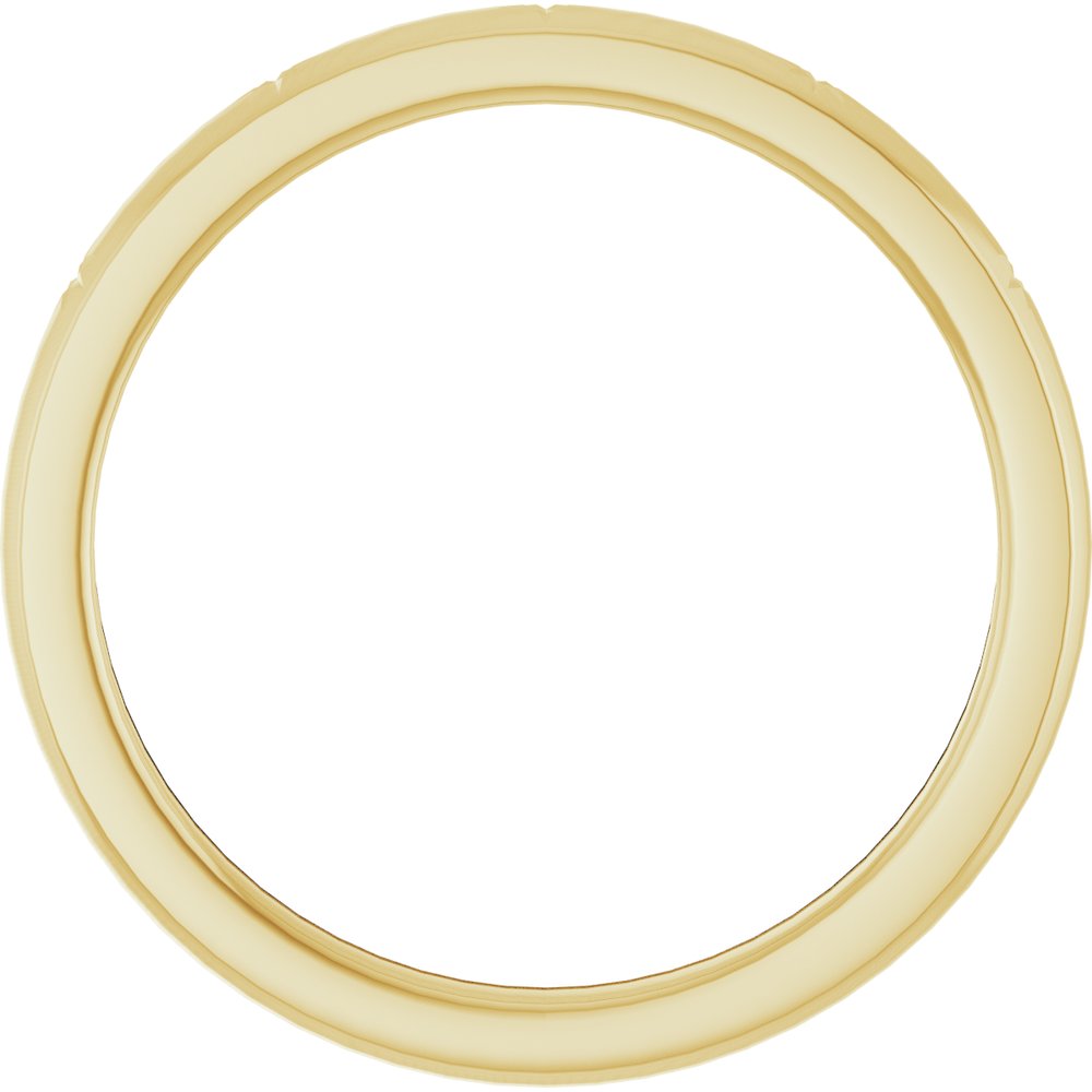 Celestial Flat Women's Wedding Band gold 3