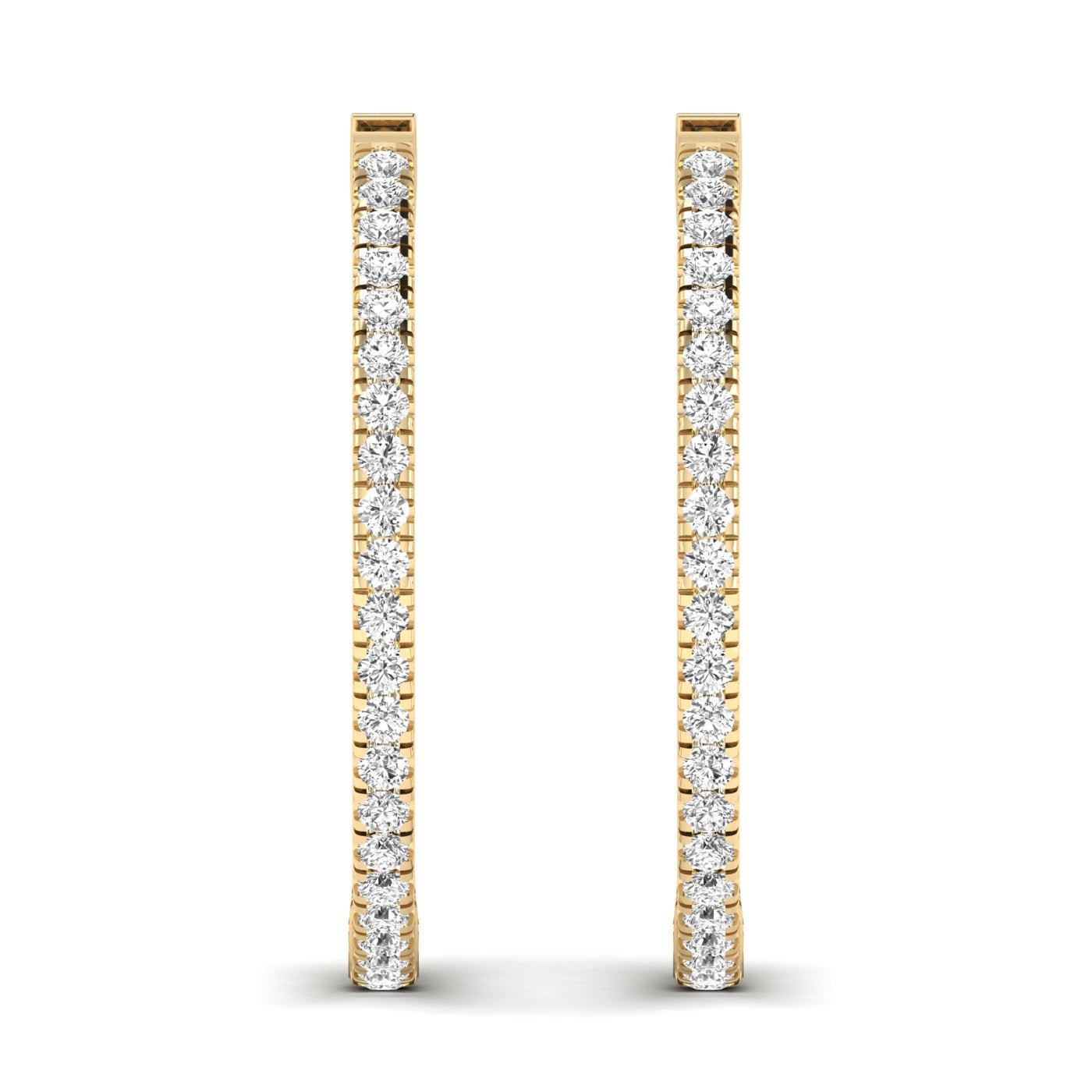 Stunning Diamond Hoop Earrings - Balacia