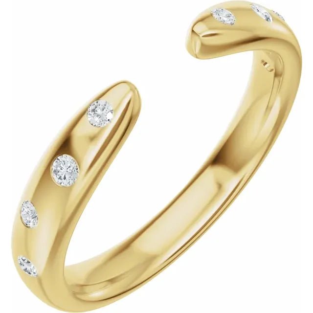 Tapered Open Diamond Band