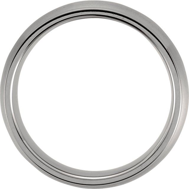 Titanium 7 mm Grooved & Satin Finish Band - Balacia