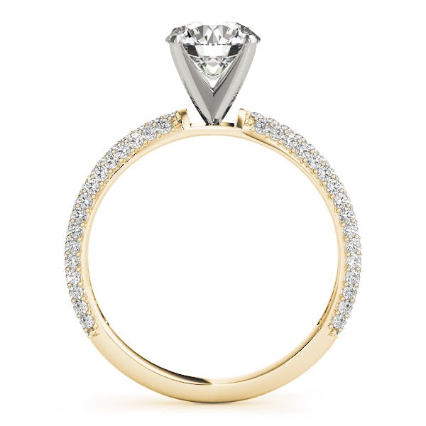 Triple Sided Pave Engagement Ring - Balacia