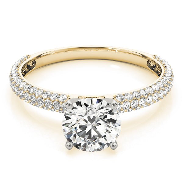 Triple Sided Pave Engagement Ring - Balacia