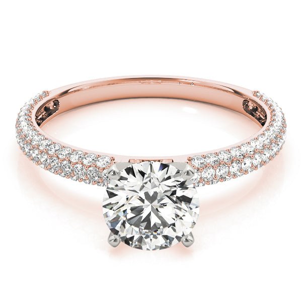 Triple Sided Pave Engagement Ring - Balacia